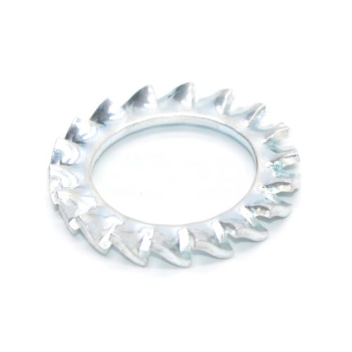 DIN 6798/A Külső fogazású alátét, A típus acél galvanizált horganyzott - Átm.4,3 (M4)