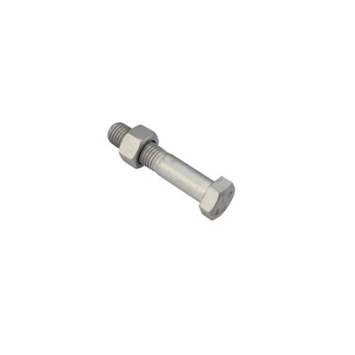 DIN 7990+Mu Hatlapfejű csavar anyával acélszerkezetekhez 5.6 tüzihorganyzott (ÜM) - M16x95