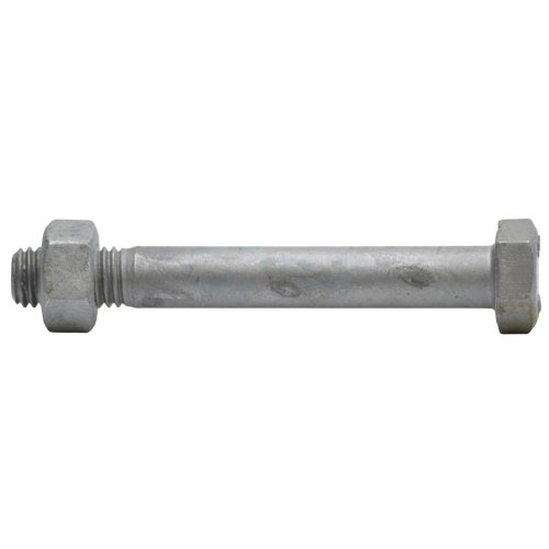 DIN 7990+Mu Hatlapfejű csavar anyával acélszerkezetekhez 5.6 galvanizált horganyzott - M20x60