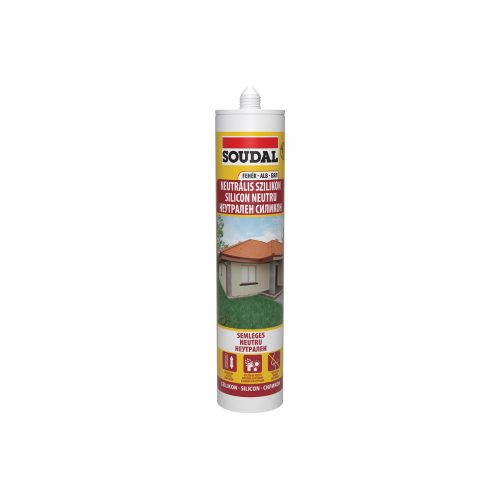 Soudal, semleges szilikon fehér - 280ml