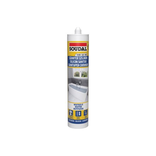 Soudal, semleges szaniter szilikon fehér - 280ml